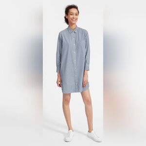 Everlane Preppy Academia Coastal Minimalist Coastal Capsule Shirt Dress 00 